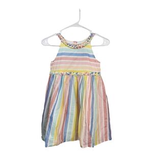 Gillian's Closet Kid's Pastel Stripe Sleeveless Dress - 7